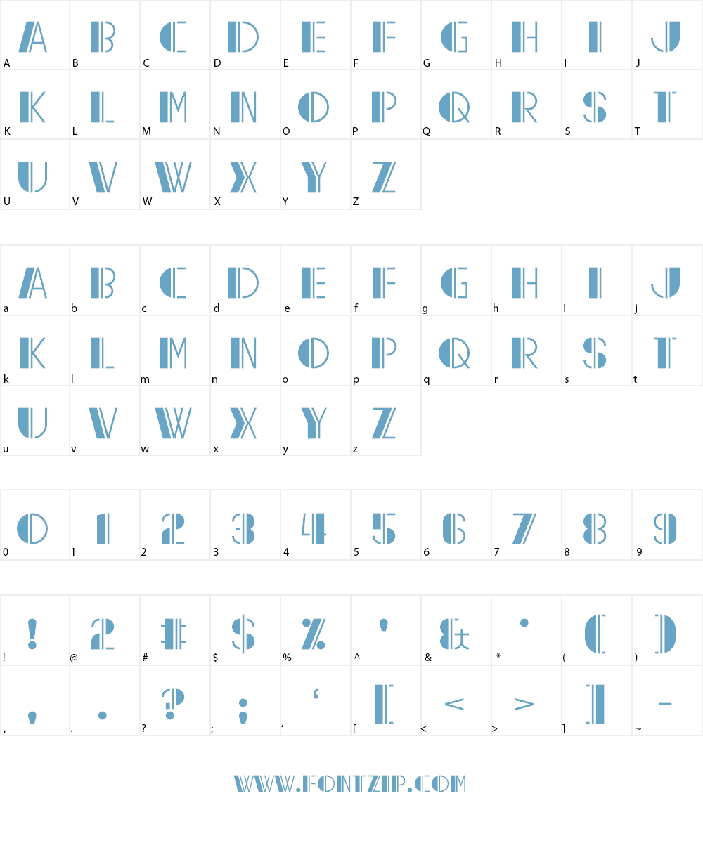 Reach the End Font Character